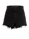 Alexander Wang 'bite' Frayed Cuff Denim Shorts