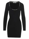 Alexander Wang T Black Viscose Blend Mini Dress Nd T By Alexander Wang Donna Xs