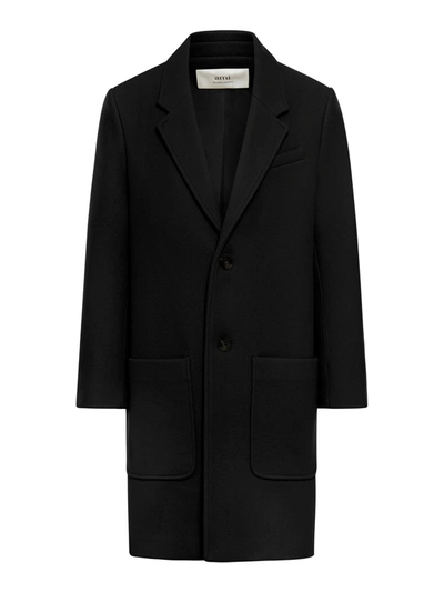 Ami Alexandre Mattiussi Wool Coat In Black