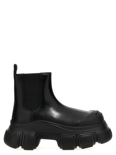 Alexander Wang Storm Chelsea Boot In Leather In Black