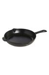 Staub 10" Enameled Cast Iron Fry Pan In Matte Black