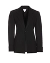 Bottega Veneta Structured Cotton Jacket In Black
