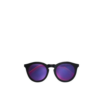 Moncler Odeonn Round Sunglasses Black In Noir