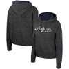 Colosseum Charcoal Auburn Tigers Catherine Speckle Pullover Hoodie In Charcoal
