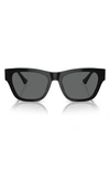 Versace 55mm Square Sunglasses In Black