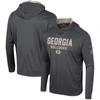 COLOSSEUM COLOSSEUM CHARCOAL GEORGIA BULLDOGS OHT MILITARY APPRECIATION LONG SLEEVE HOODIE T-SHIRT