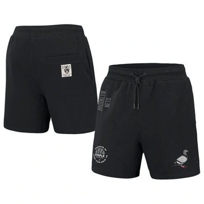 Staple Men's Nba X  Black Brooklyn Nets Home Team Shorts