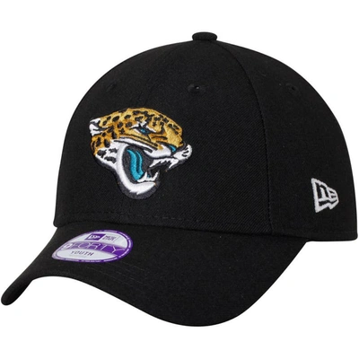 New Era Kids' Big Boys And Girls Black Jacksonville Jaguars League 9forty Adjustable Hat