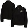Boxercraft Black Purdue Boilermakers Everest Half-zip Sweatshirt In Black