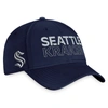 FANATICS FANATICS BRANDED  DEEP SEA BLUE SEATTLE KRAKEN AUTHENTIC PRO ROAD FLEX HAT