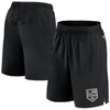Fanatics Branded  Black Los Angeles Kings Authentic Pro Tech Shorts In Black