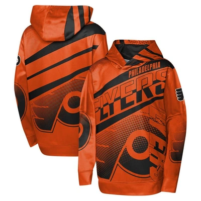 OUTERSTUFF YOUTH ORANGE PHILADELPHIA FLYERS HOME ICE ADVANTAGE PULLOVER HOODIE