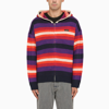 Bluemarble Striped Knit Zipped Hoodie