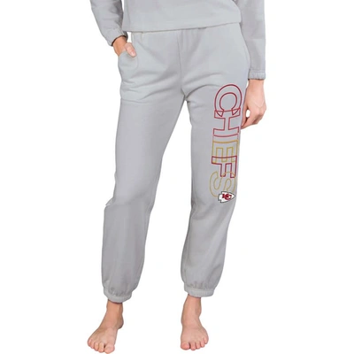 CONCEPTS SPORT CONCEPTS SPORT  GRAY KANSAS CITY CHIEFS SUNRAY FRENCH TERRY PANTS
