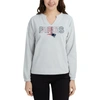 CONCEPTS SPORT CONCEPTS SPORT GRAY NEW ENGLAND PATRIOTS SUNRAY NOTCH NECK LONG SLEEVE T-SHIRT