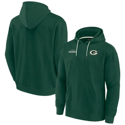 Fanatics Signature Men's And Women's  Green Green Bay Packers Super Soft Fleece Pullover Hoodie