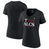Fanatics Branded  Black Texas Rangers 2023 Division Series Winner Locker Room Plus Size V-neck T-shi In Black