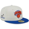 NEW ERA X STAPLE NEW ERA X STAPLE  CREAM/BLUE NEW YORK KNICKS NBA X STAPLE TWO-TONE 59FIFTY FITTED HAT