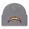 NEW ERA NEW ERA  GRAY LOS ANGELES CHARGERS COLOR PACK MULTI CUFFED KNIT HAT