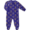 Outerstuff Infant Purple Minnesota Vikings Allover Print Raglan Full-zip Jumper In Purple