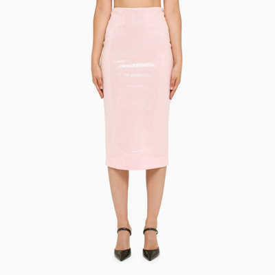 Rotate Birger Christensen Sequin Midi Pencil Skirt In Pink