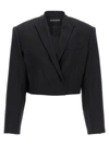 David Koma Short Blazer With Long Sleeves And Pockets