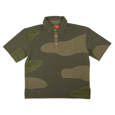 Pre-owned Who Decides War Olive Green Digi Polo Short Sleeve Shirt Size L $350