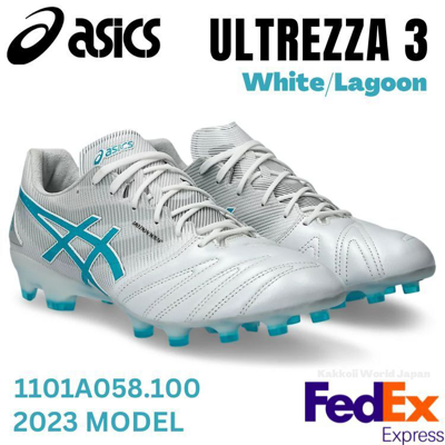 Pre-owned Asics Soccer Cleats Shoes Ultrezza 3 White/lagoon 1101a058 100 2023
