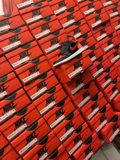 Pre-owned Jordan Size 10.5 -  1 Og High Satin Bred W In Black