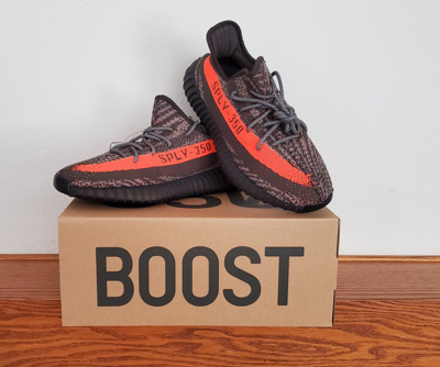 Pre-owned Adidas Originals Adidas Yeezy Boost 350 V2 Carbon Beluga Hq7045 Size 10 In Gray