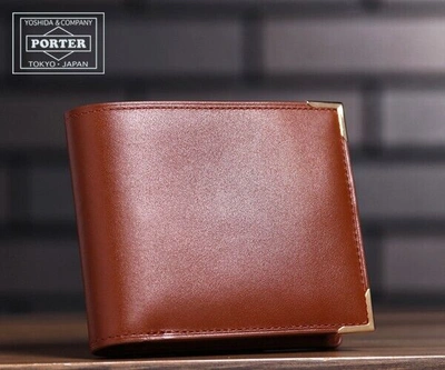 Pre-owned Porter Yoshida Bag  Charmant Bi-fold Wallet Wallet Brown 119-02276-60 Unisex Gift