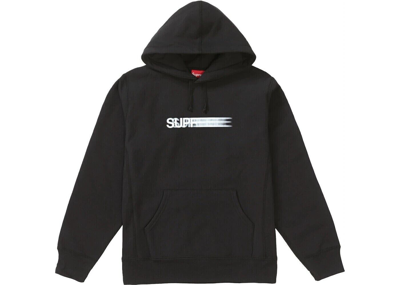 Pre-owned Supreme Motion Logo Hooded Sweatshirt Black Size M (ss20)