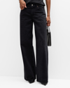 AGOLDE CLARA LOW-RISE BAGGY FLARE JEANS
