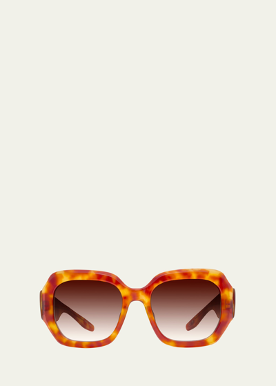 Barton Perreira Jagger Gradient Zyl Square Sunglasses