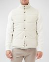 Rodd & Gunn Lake Ferry Quilted Cotton Vest In Sand