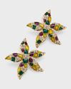 OSCAR DE LA RENTA SMALL VINTAGE STARFISH EARRINGS