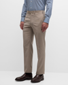 Brioni Men's Wool-cashmere Trousers In Taupe