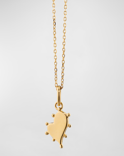 Monica Rich Kosann 18k Yellow Gold Petite Heart Pendant Necklace