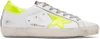GOLDEN GOOSE GOLDEN GOOSE WHITE AND YELLOW FLUO SUPERSTAR SNEAKERS