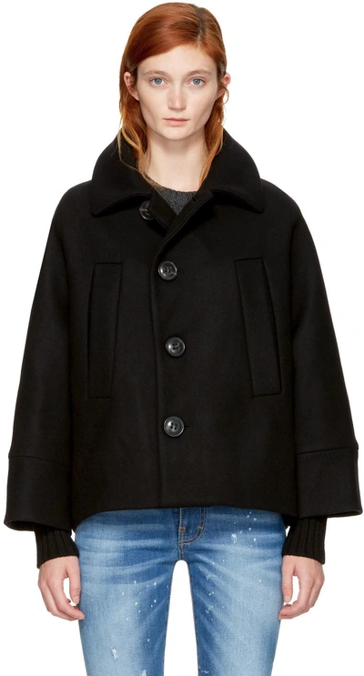 Dsquared2 Wool & Cashmere Jacket In Black