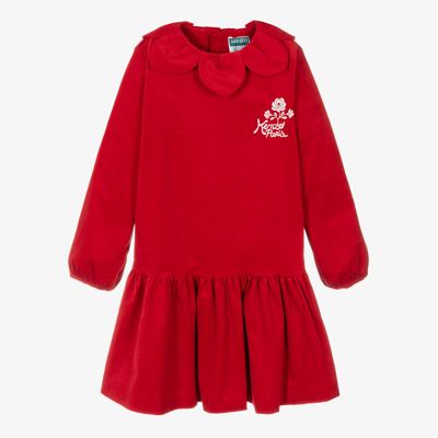 Kenzo Kids Teen Girls Red Festive Dress