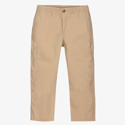 Ralph Lauren Babies' Boys Beige Cotton Chino Trousers