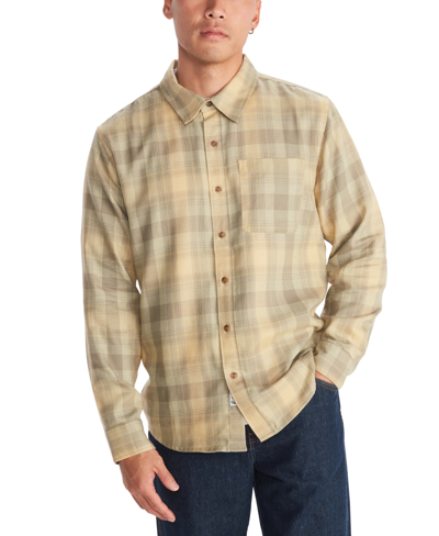 Marmot Men's Fairfax Classic-fit Plaid Button-down Flannel Shirt In Light Oak