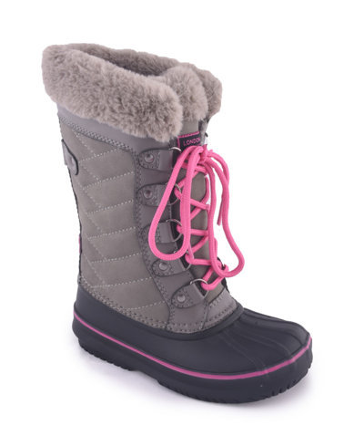 London Fog Kids' Little Girls Winter Boot In Gray