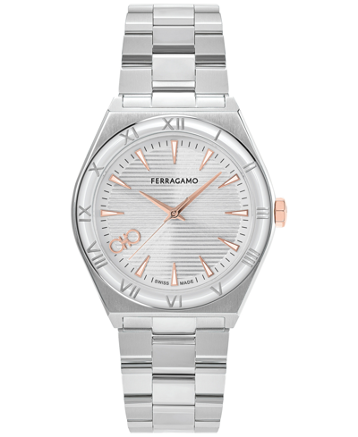 Ferragamo Vega Upper East Bracelet Watch In Stainless Steel
