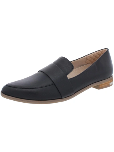 Dr. Scholl's Shoes Faxon Womens Slip On Loafers In Black