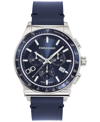 FERRAGAMO SALVATORE FERRAGAMO MEN'S 1927 SWISS CHRONOGRAPH BLUE LEATHER STRAP WATCH 42MM