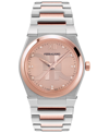 Ferragamo Men's 40mm Vega Holiday Capsule Watch With Bracelet Strap, Two Tone Rose Gold In Two Tone