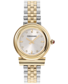 FERRAGAMO SALVATORE FERRAGAMO WOMEN'S GANCINI SWISS TWO-TONE STAINLESS STEEL BRACELET WATCH 28MM