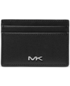 MICHAEL KORS MEN'S FAUX-LEATHER CARD CASE WITH RHODIUM-PLATED HARDWARE